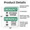 Signmission Eye Wash Station Bilingual, 10 in W x Rectangle, Vinyl Decal OS-2PACK-EM-D-1014-L-10317 - alternate 6